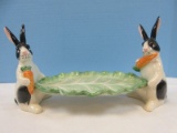 Fitz & Floyd Kensington Rabbit Collection 12 1/4