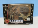 Excite US Marines Semper Fi Assault 4 Wheeler Action Figure 3 3/4