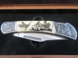 Collector's American Mint Pocket Knife Artist Falkner American Wildlife Series Pheasants
