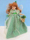 Collector's Paradise Galleries Purveyors World's Finest Porcelain Doll Shannon's Lucky Shamrock