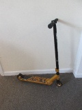 Gold/Black Fuzion Pro x-3 Kick Scooter For Beginners Suitable for Both Skate Parks and Street