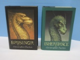 Christopher Paolini First Edition Book #3 Brisinger and Book #4 Inheritance From the Book
