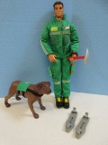 Vintage 1999 Lanard Toys LTD The Ultra Corps Action Figure Search and Rescue w/ Dog