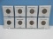 8 Early Buffalo Nickel Indian Head Nickels- Dates 1919, 20, 23, 25, 28, 29, 35 & 37