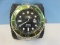 Invicta Professional Pro Diver Quartz Watch Green Bezel Black Dial Date Display Stainless Steel,