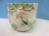 Fitz & Floyd Sculpted Hummingbird Collection Medium Cachepot Planter Jardiniere 8