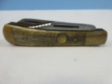 Pakistan Surgical Steel Double Blade Folding Pocket Knife 3 1/2