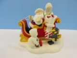 Department 56 Snowbabies Guest Collection Santa Claus is Coming to Town Santa in Sleigh