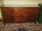 Mahogany Mid Century Modern Credenza/Buffet 3 Center Dovetail Drawers Bail Handle Pulls