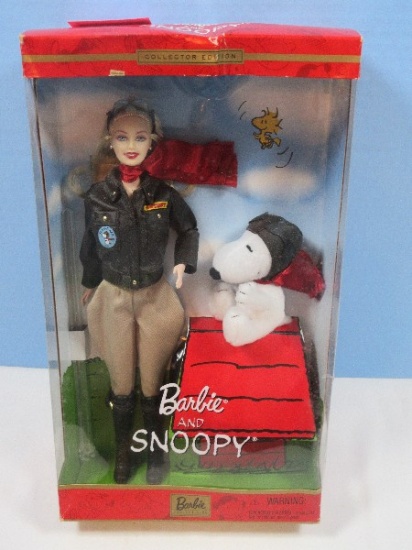 Collector Edition Mattel Barbie Doll and Snoopy Collectibles 2001 NIB $40 Reserve