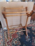 Vintage Pine French Country Quilt Rack Stand- 32