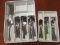 Lot Misc Stainless Flatware & Serving Utensils Oneida, Ice Teaspoon, Spoons, Forks, Knives etc.