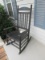 Black Slat Seat/Back Rocking Chair w/