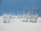 Lot Glassware Set of 6 Libbey Glass Co. Squire Pattern Barware Vertical/Horizontal Cuts 6 3/4