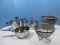 Lot Cookware 18/10 Stainless Wolf Gang Pucks Caf‚ Collection Covered Pot/Sauce Pot, Strainer,