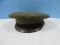 Vintage US Army Officers Service Cap AKA Crusher Cap Worn from WWI Through Korean War