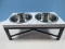 3pc Elevated Dog/Cat SMALL/MEDIUM Bowls & Stand Stainless Steel Bowls