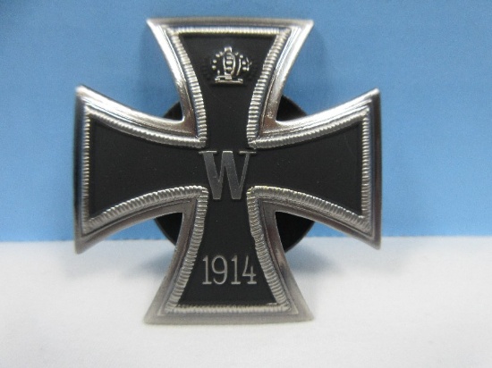 RARE FIND 1914 Version WWI German Military Decoration Awarded for Bravery Iron Cross Pin-On