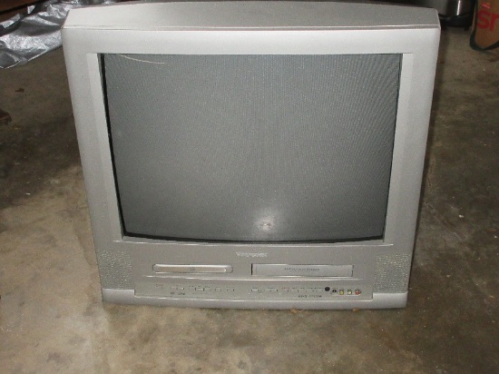 Magnavox 24" TV w/Built in VHS Cassette Player + DVD Player- Model #MWC24T5B