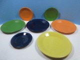 7pcs Homer Laughlin China Co. Fiesta Ware Dinner Plates(10 1/2