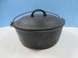 Cast Iron Dutch Oven Tite-Top Covered Dutch w/Wire Handle- 4