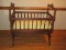 Amazing Antique Victorian Era Eastlake Baby Cradle Rocker Rocking Crib on Casters Walnut