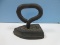Cast Iron Collector Sad Iron Antique Flar Iron Triangular Shape Base. Base 5 3/4