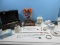 Lot Vintage Swiss Chalet Music Ballerina Jewelry Box Lenox Ivory China Round Trinket Box w/