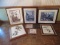 Lot Framed Artwork Prints Lithograph Titled 