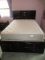 Baxton Studio Furniture Contemporary Modern Dark Cherry Brown Finish Queen Size Storage