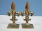 Pair Brass Fleur-De-Lis 7