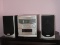 Emerson Compact Stereo System w/Matching 40HM Speakers Features 3 CD Player, AM/FM