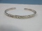 925 Sterling Silver Cuff Bracelet Inscribed 