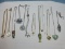 Fashion Statement Jewelry Necklaces w/Pendants Figural Fish, Owl w/Peace Symbol,