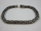 Awesome Men's Geo Art 925 Sterling Silver Heavy Bali Byzantine Link Bracelet End/End 9