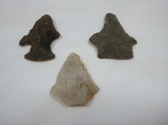 Awesome Find! 3 Early Arrowheads- Approx 1 1/2"L
