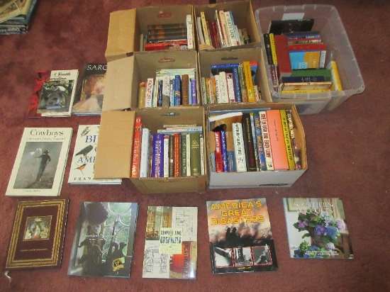 Large Books Lot Misc Paper/hard Back Books Birds of America 1990 First Edition Coffee Table