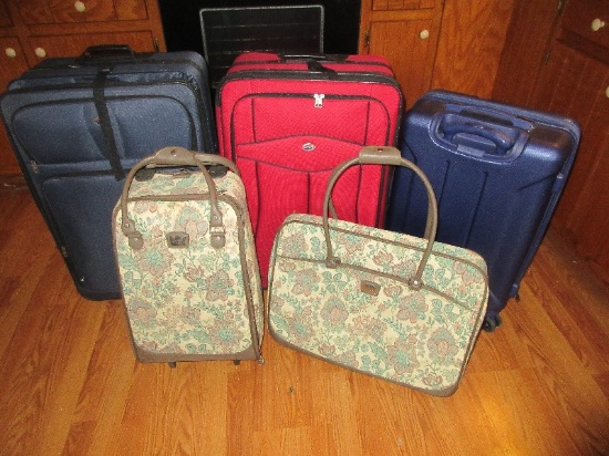 Lot Suitcases Luggage Travel Bags