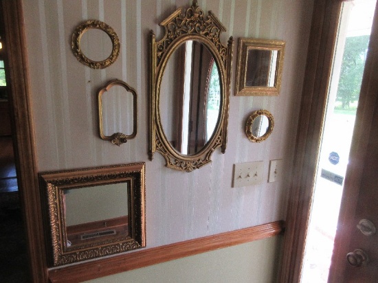 Vignette Stunning 6pc French Inspired Baroque Style/Italian Neoclassic Design Framed Wall