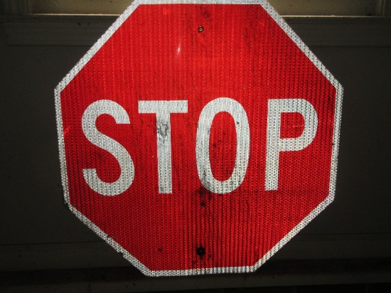 Reflective STOP Sign Octagonal Shape 30"D