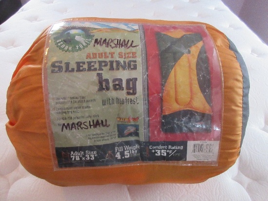 Ozark Trail Adult Size Sleeping Bag w/Headrest Warm Foot Comfort System