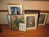 Lot 2 Framed Portrait Artworks Prints George Washington at Battle Princeton 43