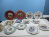 Lot Porcelain Mustache Cup & Saucer Likely Nippon Mark, 2-Fine China Concorde Floral Center