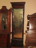Scarce Find! Antique Tall Eastlake Pier Mirror Walnut Grandeur Embellished Design