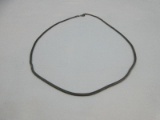 Sterling Silver Snake Chain Necklace- Wgt. 5.11G+/-     15 1/2