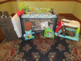 Lot Pamo Babe Portable Crib, Kolcraft Baby Walker, Crip Pad, Graco Play Pin, Fisher Price Dance &