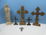 Religious Collection 2-Cast Iron 6 1/2