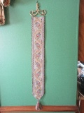 Wall D‚cor Decorative Wall Hanging Tapestry Bell Pull Brass Fleur-De-Lis Variation Tassel Base