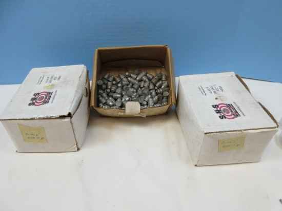 Lot 2 Boxes SNS Brand Cast Bullets .45ACP 200 SWC w/.452 Diameter, Each Contain 500 Bullets &