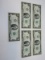 Rare Find 5-Consecutive Numbers Two Dollar Bills Bank Note Commemorative Series 1976
